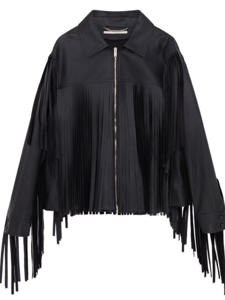 McCartney jacket fringe-detail Stella Women zip-up 0722